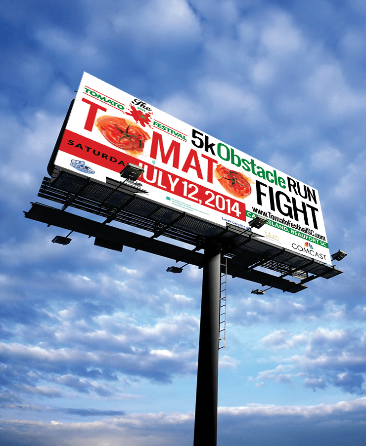 Billboard Design - Tomato Festival - PickleJuice.com