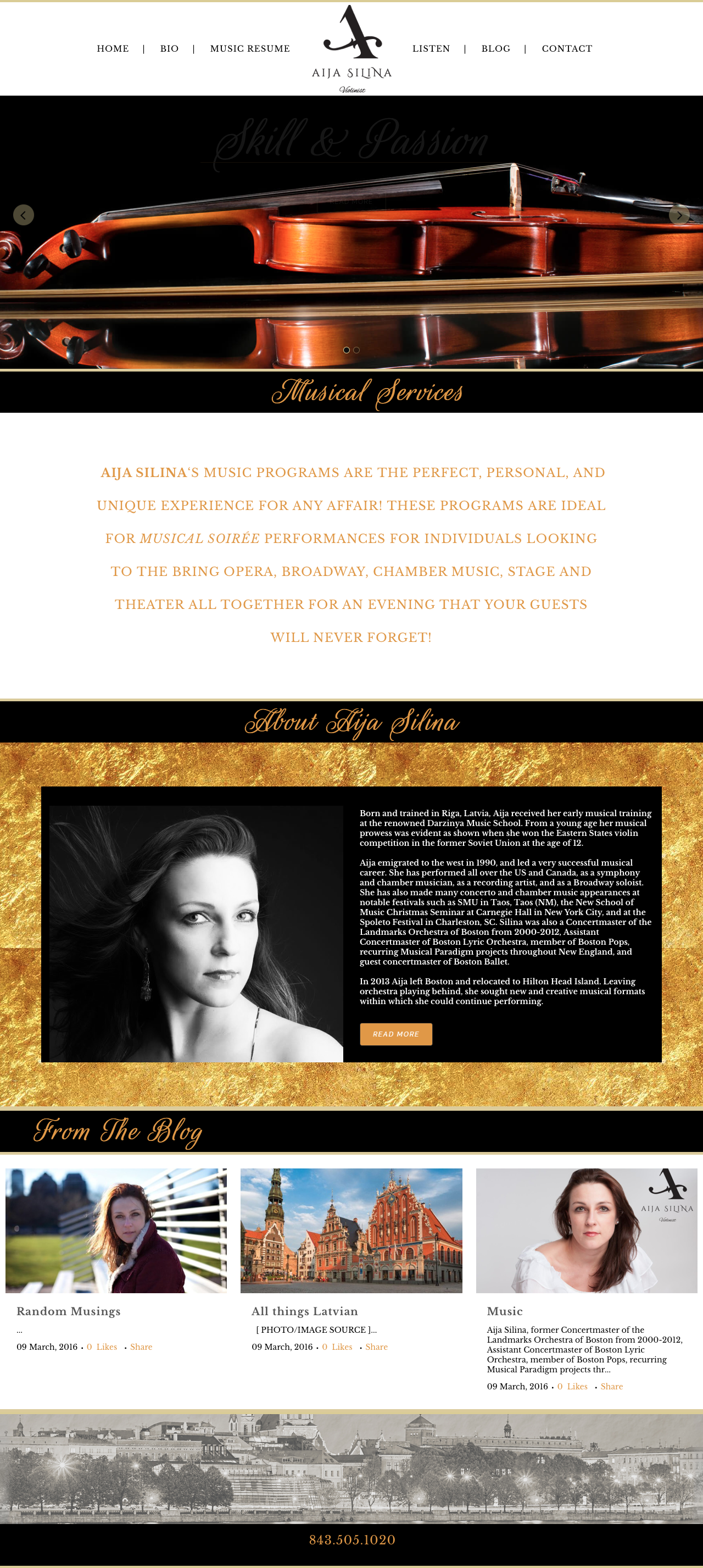 Aija Silina Web Design| Violinist
