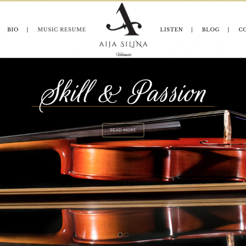 Aija Silina Web Design| Violinist