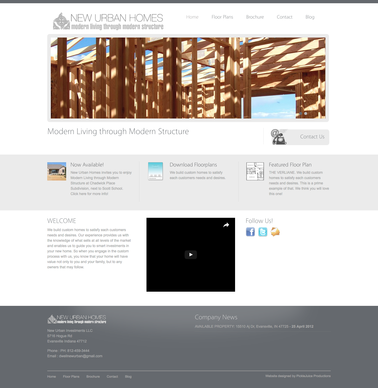 dwell new urban - New Urban Homes Web Design | PickleJuice Productions