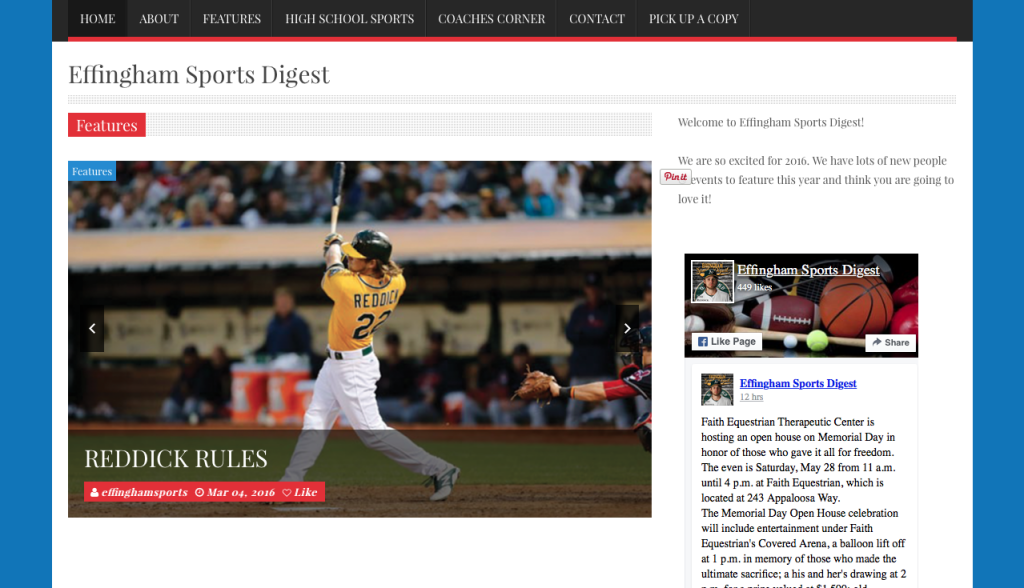 Effingham Sports Digest PickleJuice Award Winning  Design